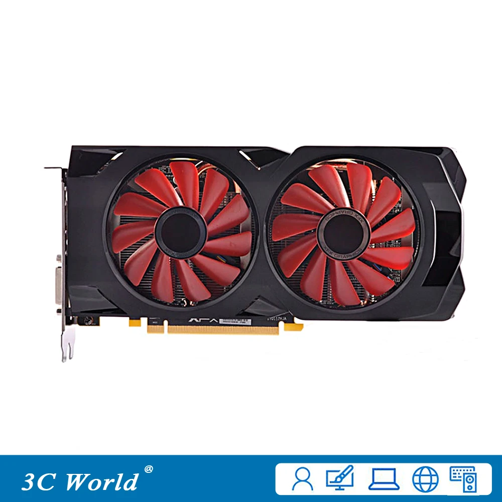 Видеокарты XFX RX470 8 ГБ GDDR5 256bit PCI E 3 0 HDMI DisplayPort графические карты для настольного ПК и