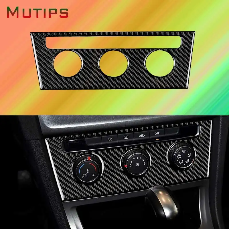 Автомобильный регулятор кондиционера Mutips из углеродного волокна поворотная