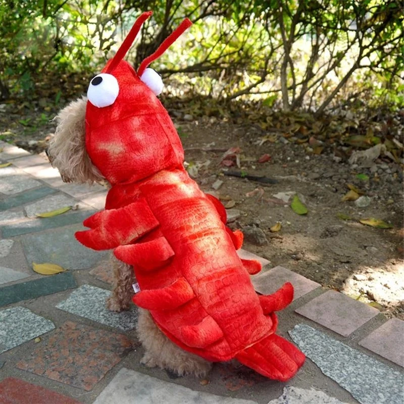 

Winter Dog Clothes Halloween Lobster Costume Cat Cosplay Christmas Suit Dog Fancy Dress Pet Outfit Funny Clothing French Bulldog
