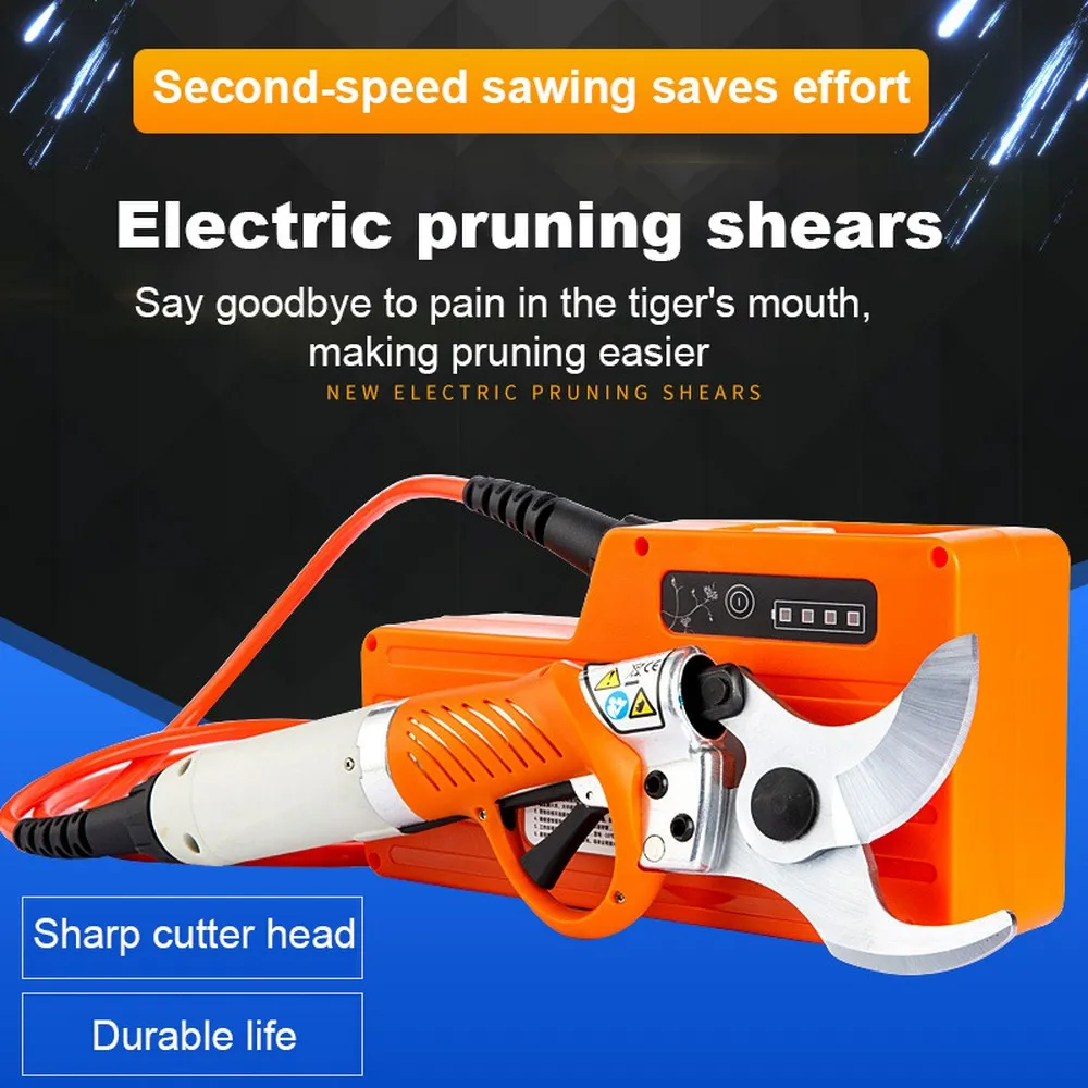 Electric Pruning Shears 36V Wireless Pruning Machine Rechargeable Lithium Battery Cordless Electric Garden Pruning Machine Tool