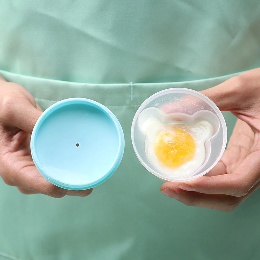 

4pcs Silicone Egg Cooker Poacher Breakfast Steamed Egg boiler Mould Cook Cup Kitchen Cooking Tools Oil Brush Silicone Poacher