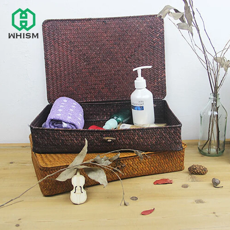 Плетеная шкатулка WHISM для хранения ювелирных изделий из ротанга|storage wicker|wicker storage
