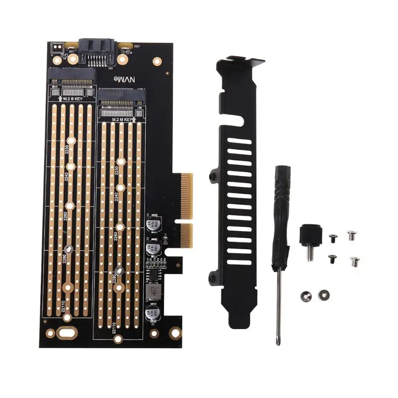 

M.2 NVMe SSD для PCIE X4 адаптер M ключ интерфейс 2230-2280 Расширительная карта