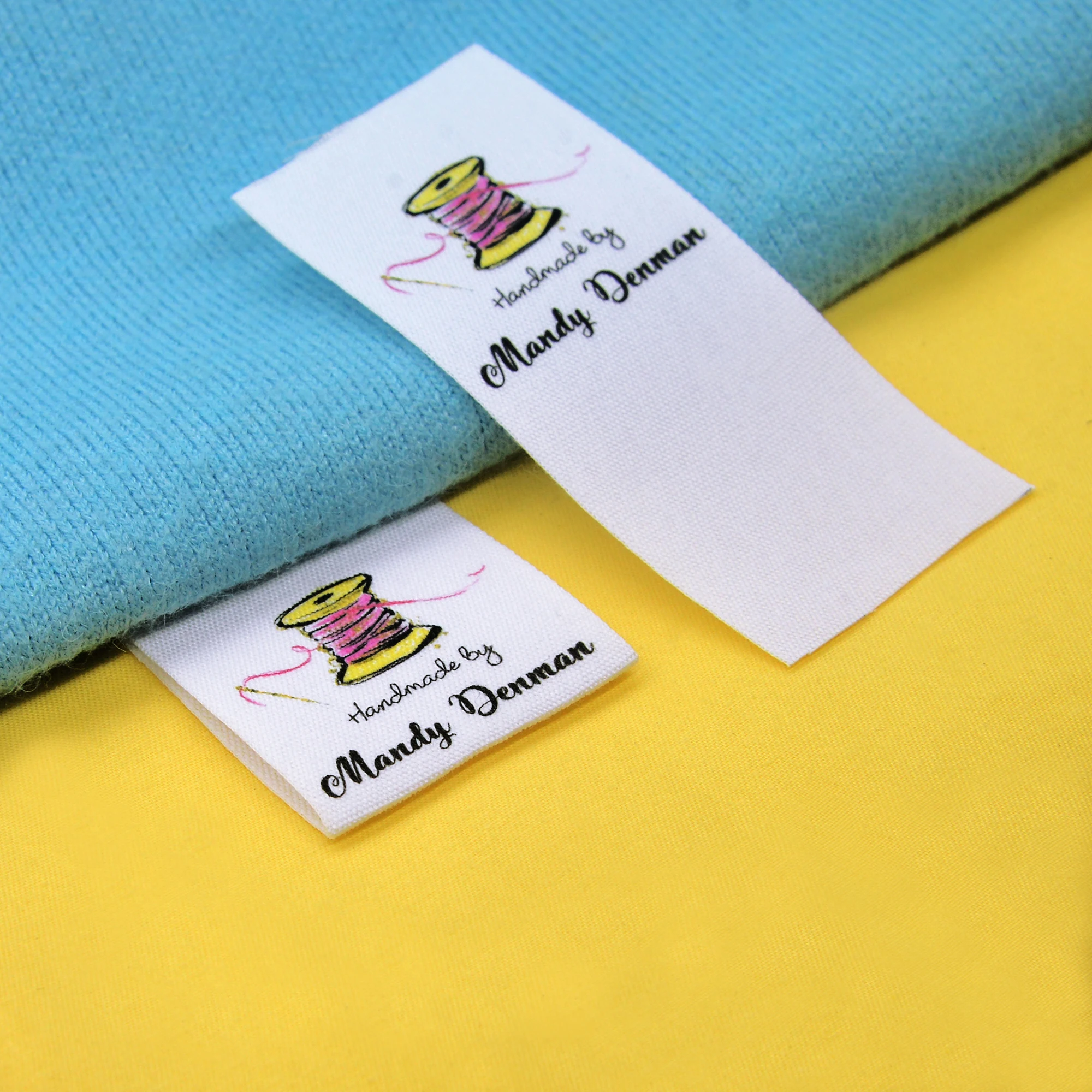 

Custom Sewing label，Custom Clothing Labels - Brand Tags, Logo or Text, Handmade, Custom Design (FR132)