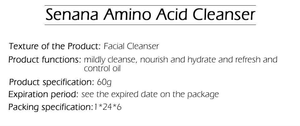SENANA Nicotinamide аминокислоты очищающее средство для лица скраб для лица очищающее масло от акне контроль удаления черных точек Усадочные поры кожи уход