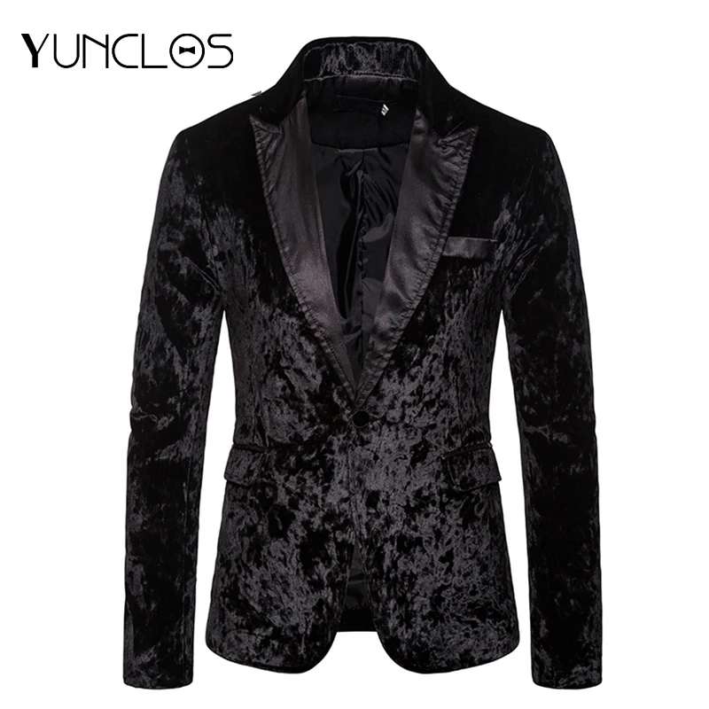 Модные бархатные мужские блейзеры бургундские черные золотистые свадебные