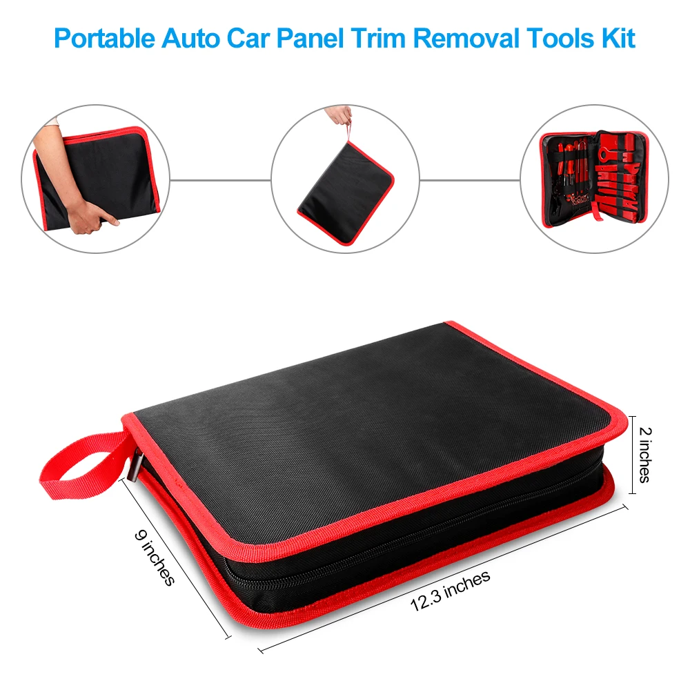 

Portable 28pcs 4pcs 7pcs Car Trims Removal Tools for Door Window Radio Disassembly Removal Tool Kits Car Basic Accessories 3pcs
