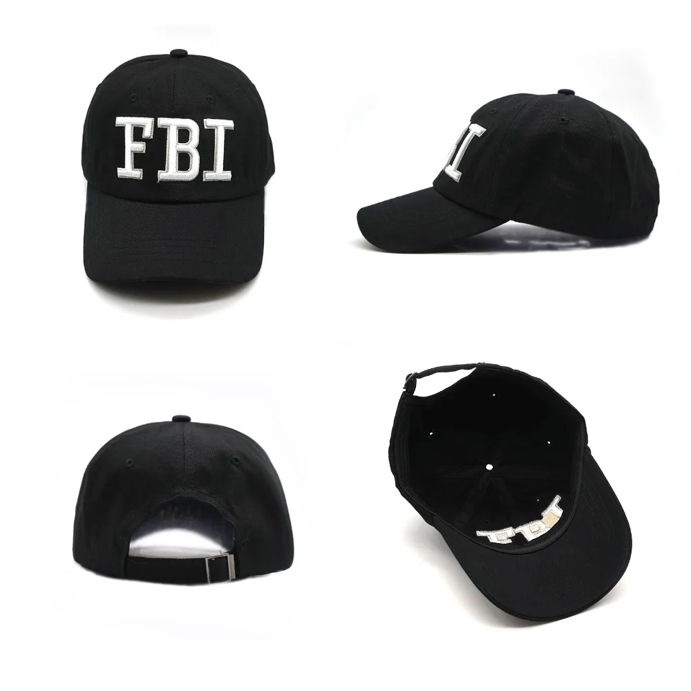 Бейсболка с вышивкой ФБР для мужчин и женщин бейсболка в стиле хип хоп