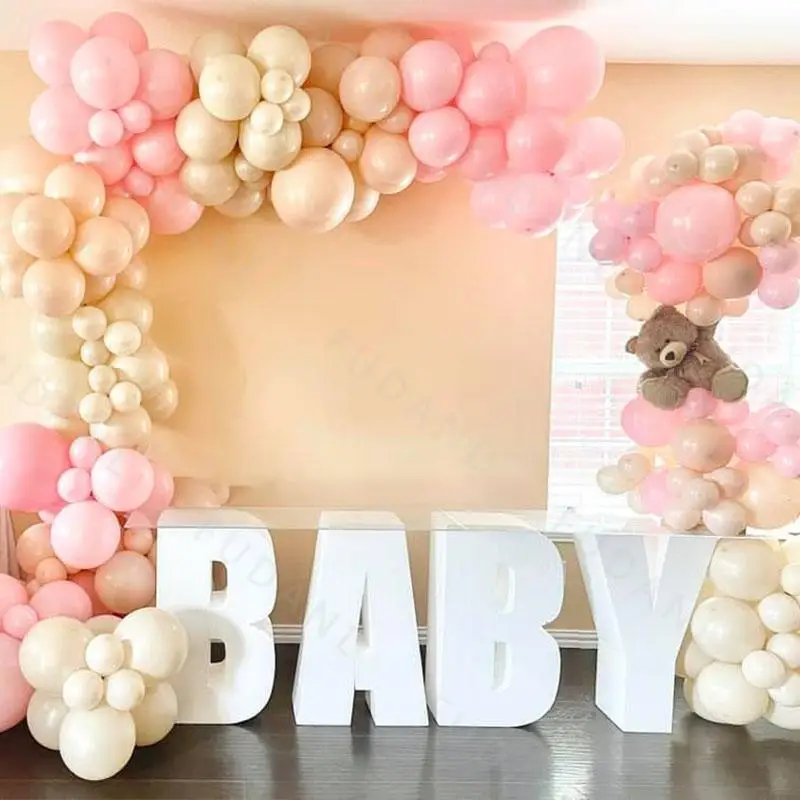 

212pcs Arch Garland Kit Balloon Set For Wedding Birthday Party Decoration Supplies Pastel Candy Color Pink Baby Shower Globos
