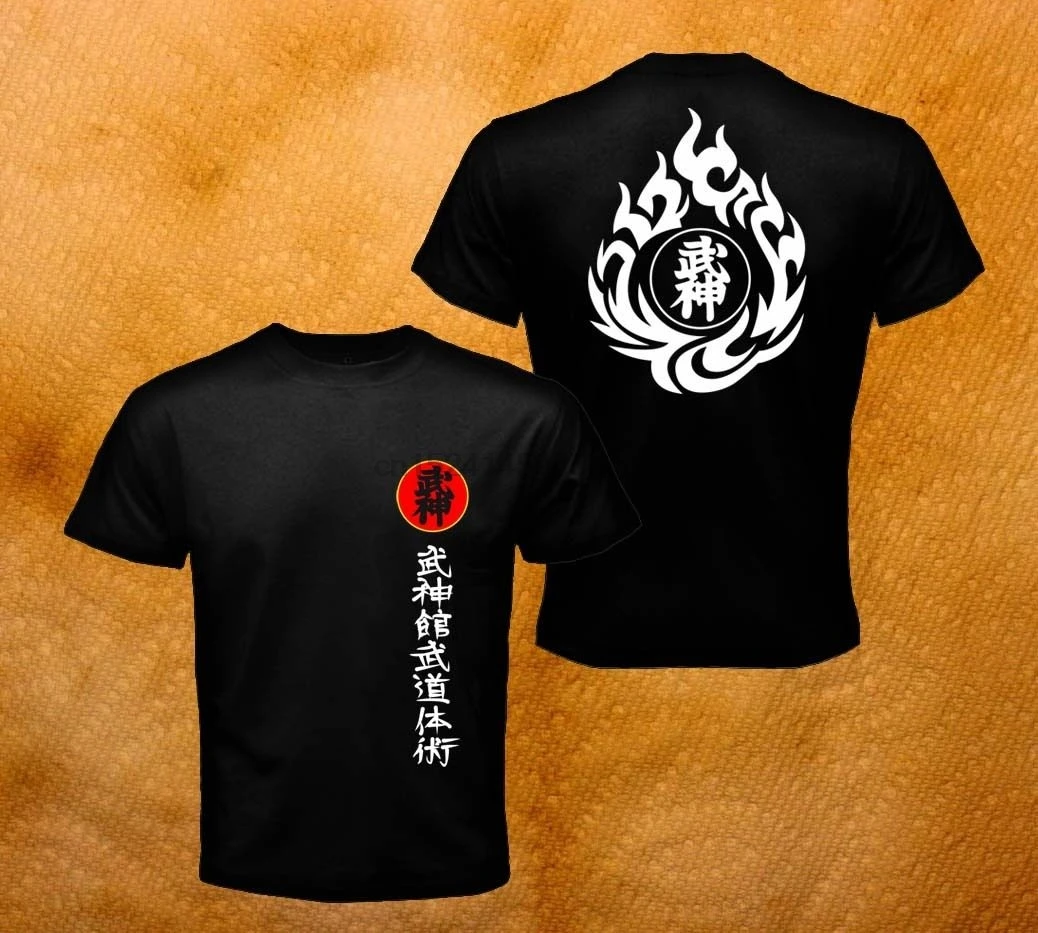 Новая летняя крутая футболка новая Bujinkan Ninjutsu Dojo Kanji японское аниме Искусство