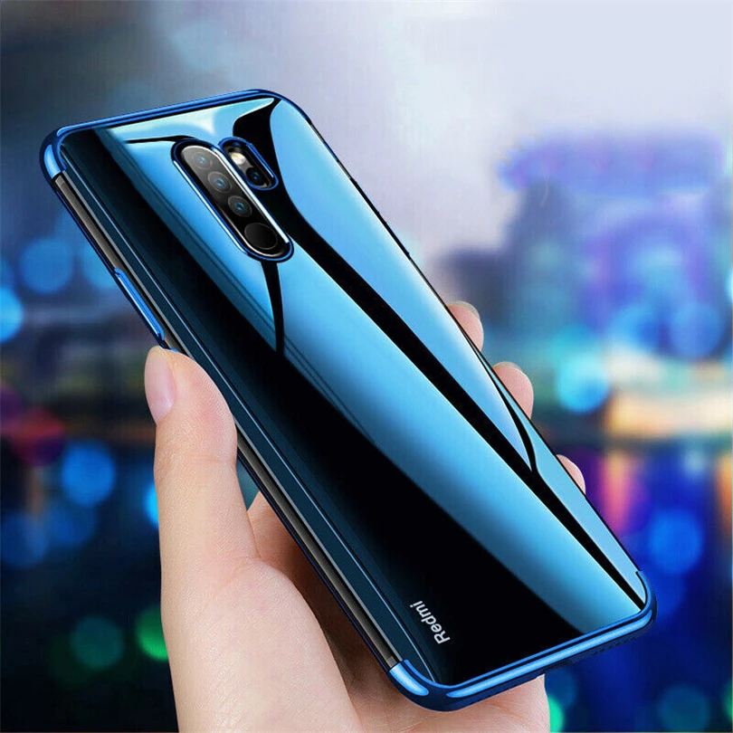 Противоскользящий чехол для телефона Xiaomi Redmi 5 6 7 8 5A 6A 7A 8A Electroplating TPU силиконовый Note