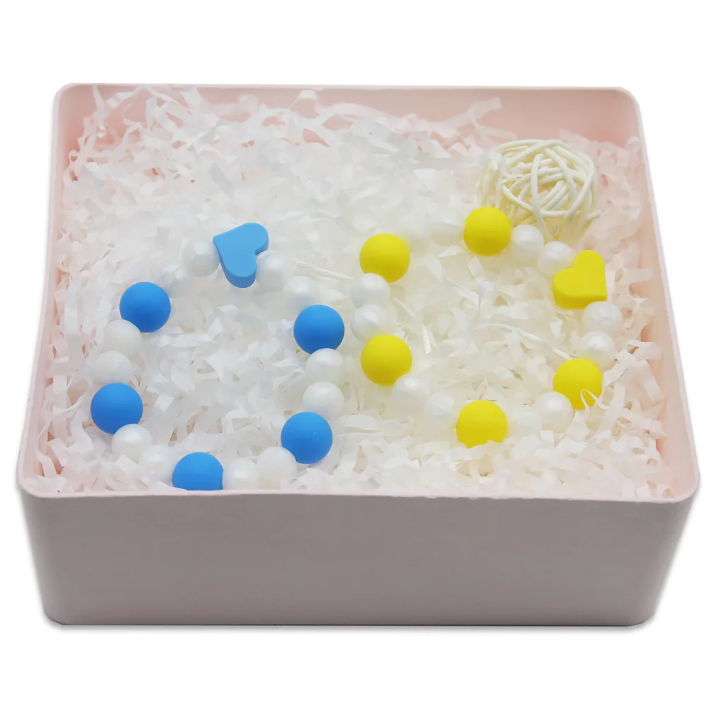 

Cute-Idea 1set Pacifier Chain Silicone Teethers Baby Teething Personalized Name DIY Toddler Toy Rodent Accessory Baby Product