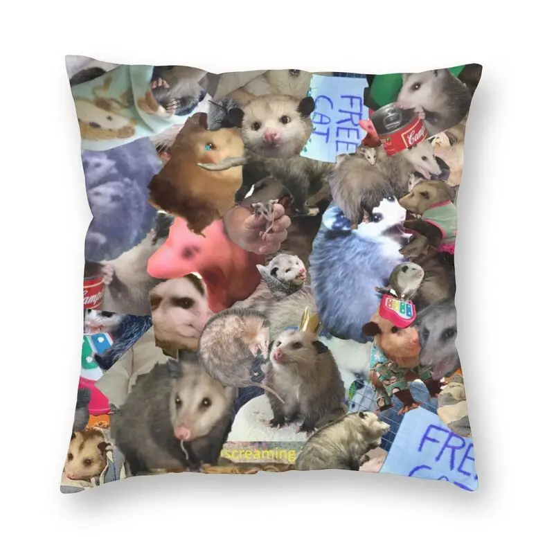 

Современный разнообразный чехол для подушки Possum Mix для дивана мягкий чехол для подушки с изображением животного плача кошки украшение для с...