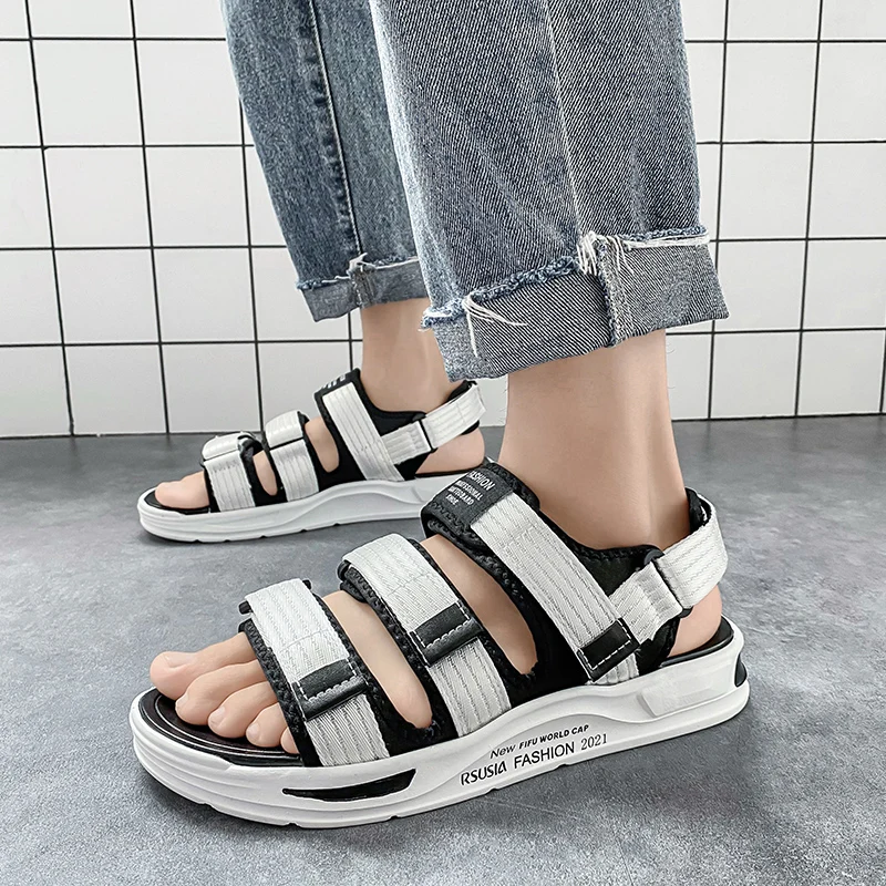

Men's Sandals Summer Leisure All-Match Sandals And Slippers Student Dual-Use External Wear Non-Slip Beach Sandals And Slippers