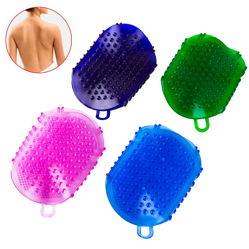 

1Pcs Exfoliating Gloves Silicone Massage Scrub Gloves The Bath Body Brush Peeling Silicone Bath Scrubber Soft Body Bath Brush