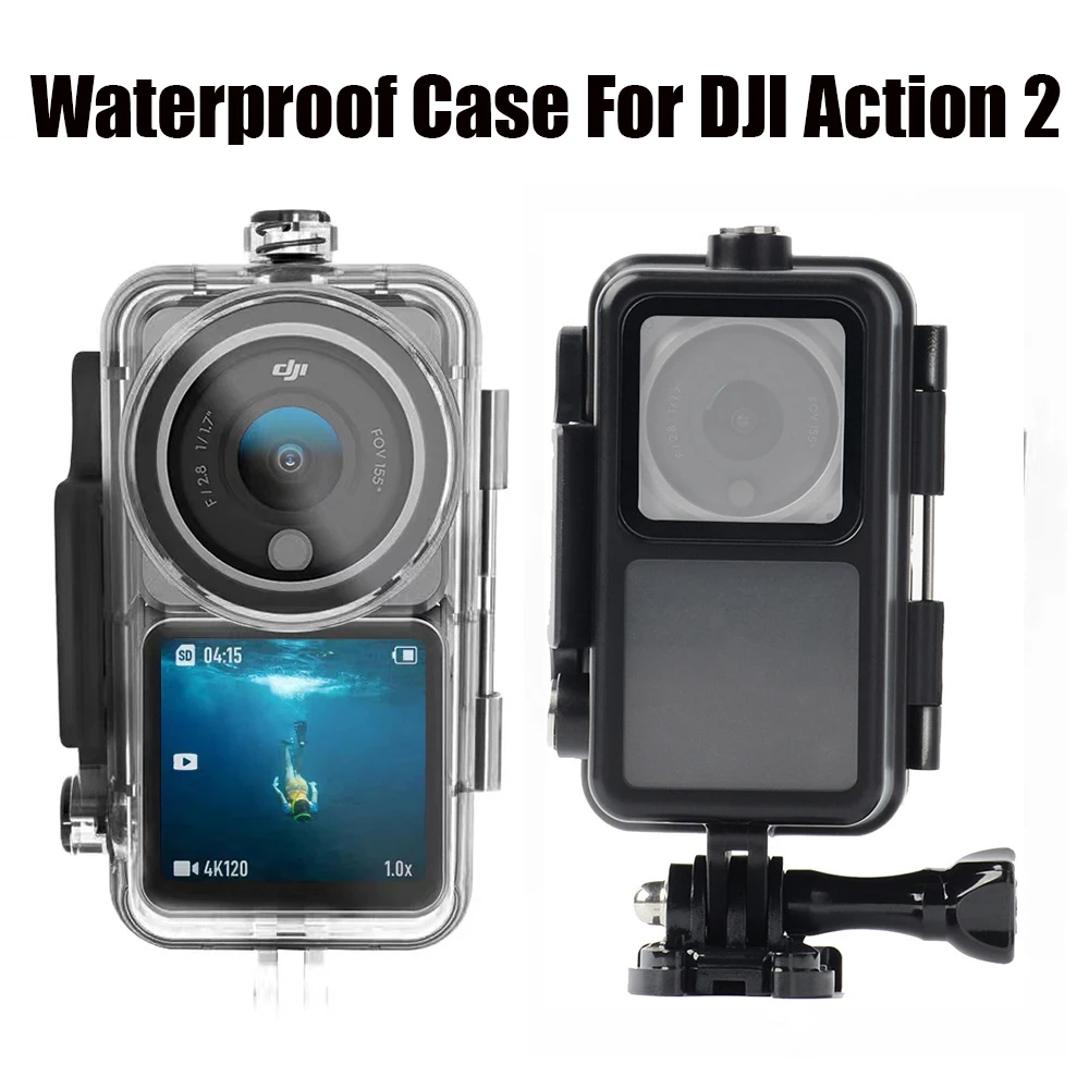 

45 м водонепроницаемый чехол для DJI Action 2 Motion Camera Black King Kong защитный чехол для DJI ACTION 2 набор аксессуаров для двух экранов