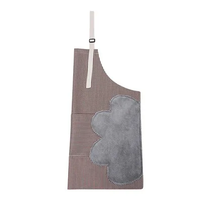 

Waterproof Kitchen Japanese Style Apron Canvas Wipe Hands Oil Proof Sleeveless Apron Cooking Limpieza Hogar Home Garden EF50AC