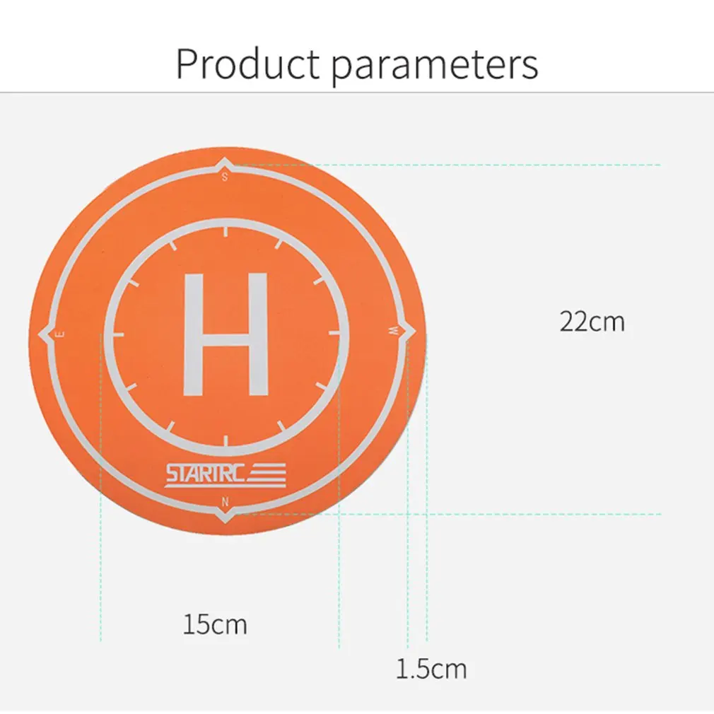 

25cm Universele Fast-Fold Landing Pad Drone Parking Schort Opvouwbare Pad Voor Dji Spark Mavic Pro Fpv Racing drone Accessoires