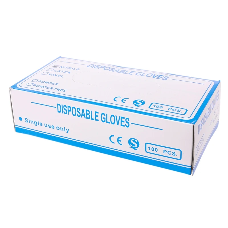 

50 Pair/Set Black Latex Disposable Gloves Cleaning Gloves For Home Universal P9YD