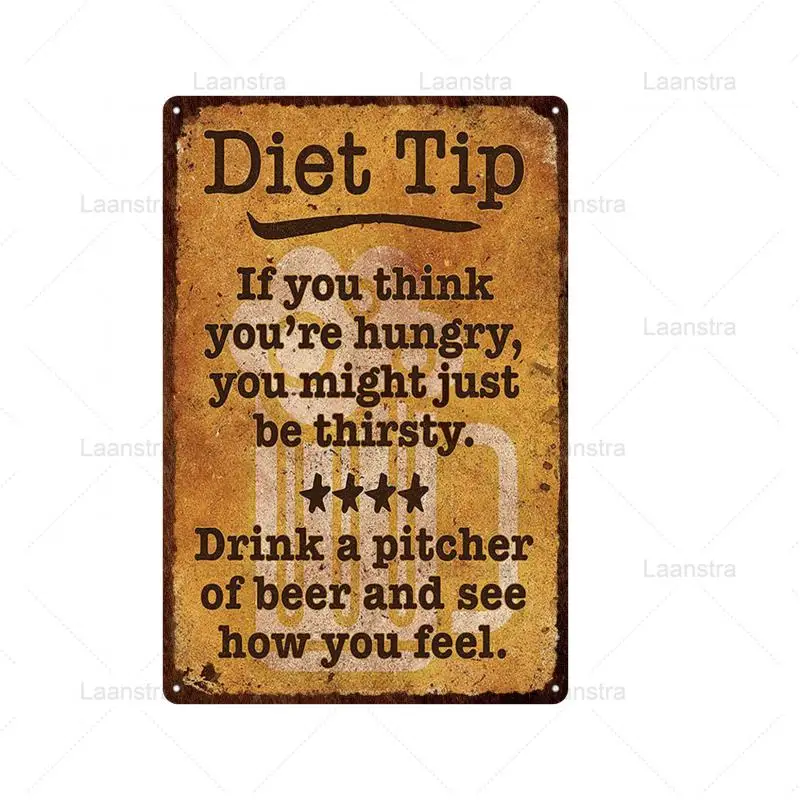 

Retro Nostalgic Iron Plate Moderate Drinking Logo Wall Decoration Bar Restaurant Bedroom Creative Wall Decoration Mural Wall Art