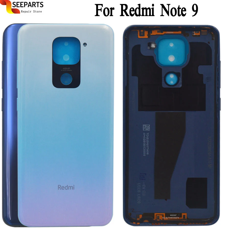 Оригинальная Новинка для Xiaomi Redmi Note 9 задняя крышка батарейного отсека Дверь Note9