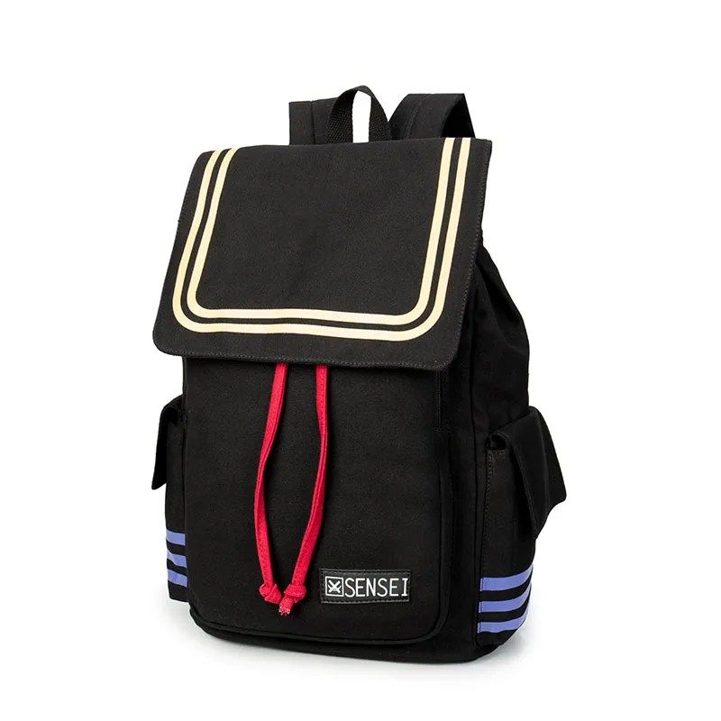 

Korosensei Anime Assassination Classroom Cartoon Canvas Backpack Student School Shoulder Bags Drawstring Large Capacity Satchel