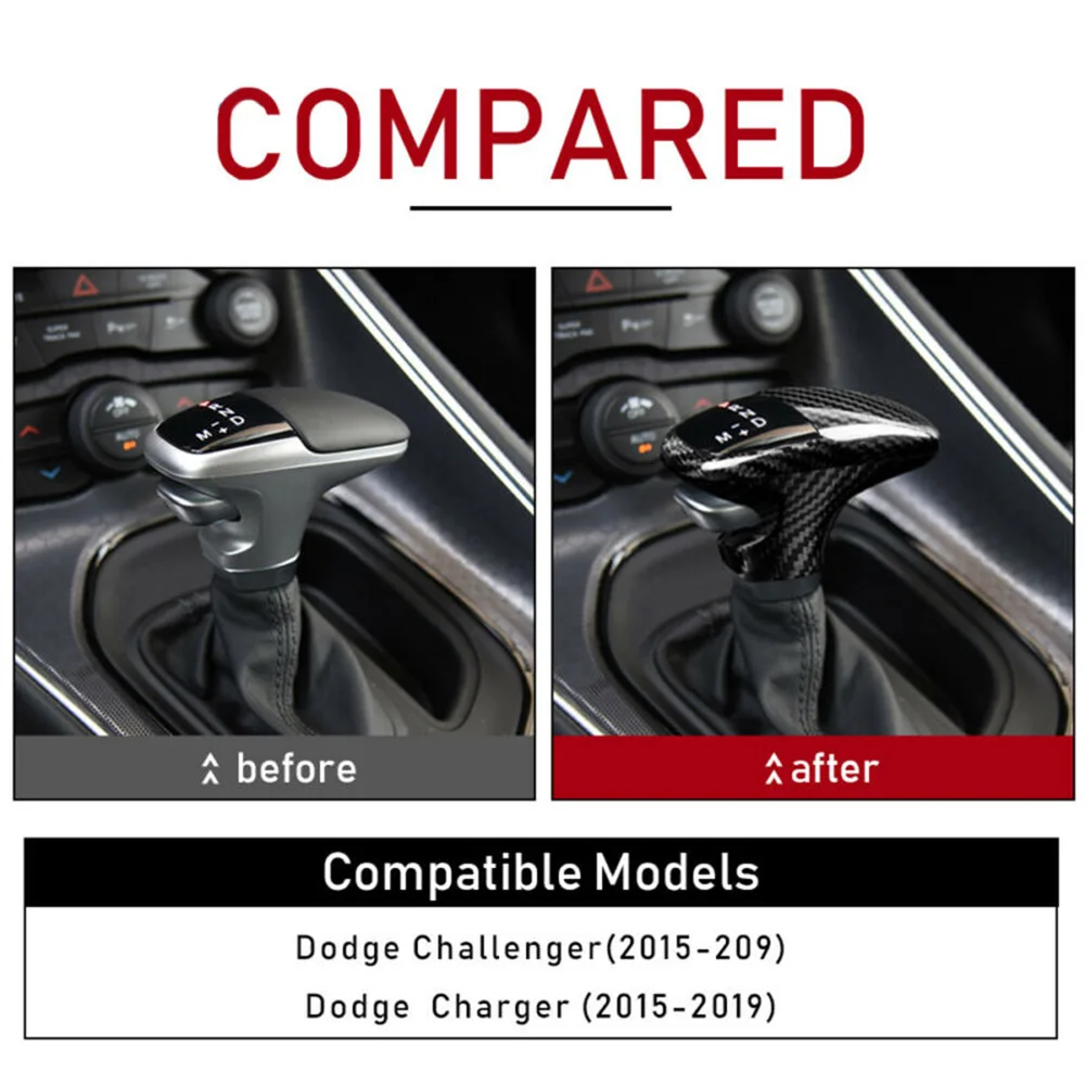 

2015-2020 Cover Gear Shift Knob Accessories For Challenger Charger Sticker Practical