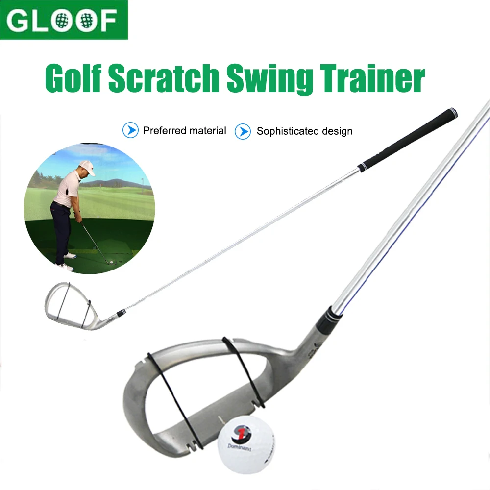 GLOOF Golf Swing Trainer Aided Hold Zinc Alloy Accessories Improve the  Accuracy of Hitting the Ball for Chipping Hitting