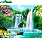 AZQSD алмазная живопись 5d водопад Ручная работа для дома декоративная Бриллиантовая мозаика Пейзаж Вышивка крестом Стразы Полный комплект