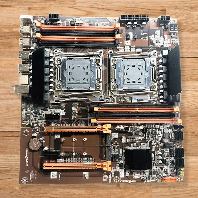Материнская плата X99 Dual CPU LGA 2011 DDR4 RECC 2011-V3 V4 M.2 интерфейс SATA 3.0X6 материнская