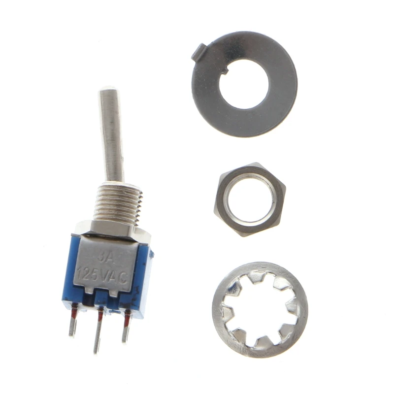 10 Pcs AC 250V/1.5A 125V/3A SPDT 3-Pin On/On 2 Position Mini Toggle Switch Blue | Обустройство дома