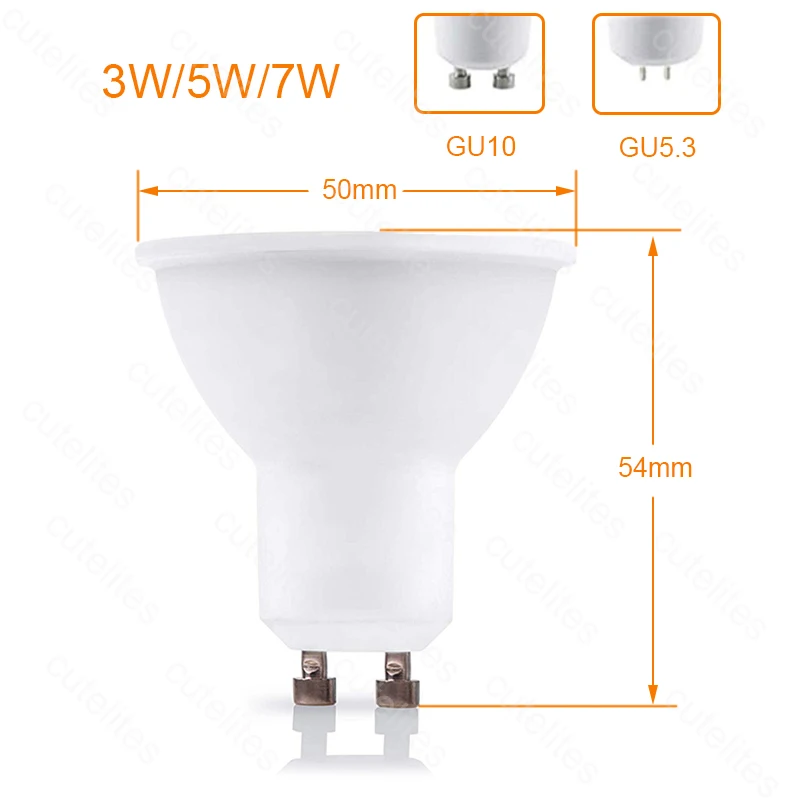 Светодиодный лампы GU10 затемнения GU5.3 Лампа 220V 110V Светодиодные пятно COB 4 шт./упак. |