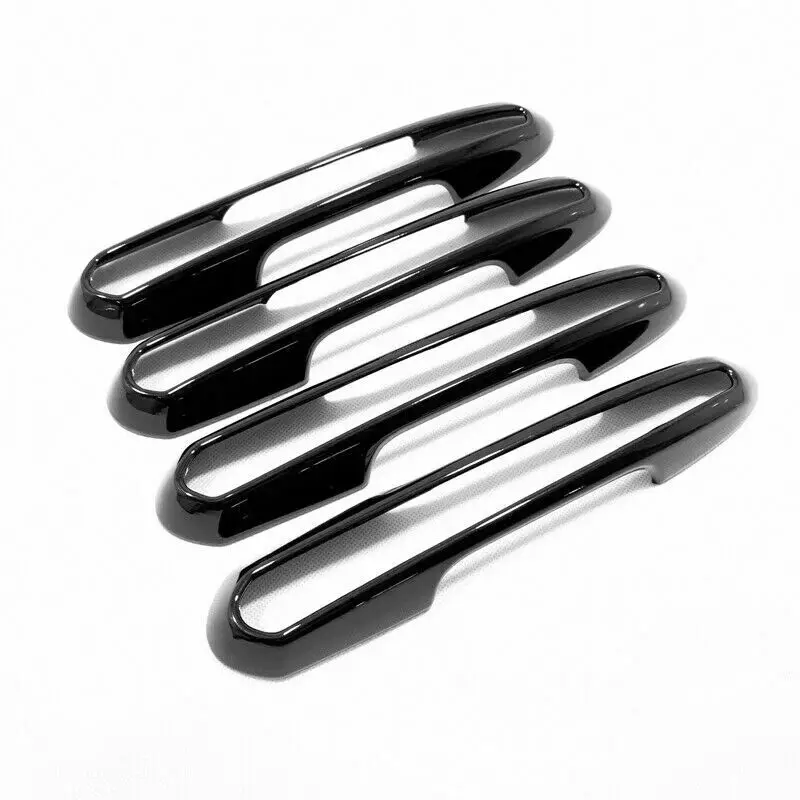 Полый глянцевый черный чехол для боковой дверной ручки отделка 4 шт. Toyota Rav4 2019 - 2020