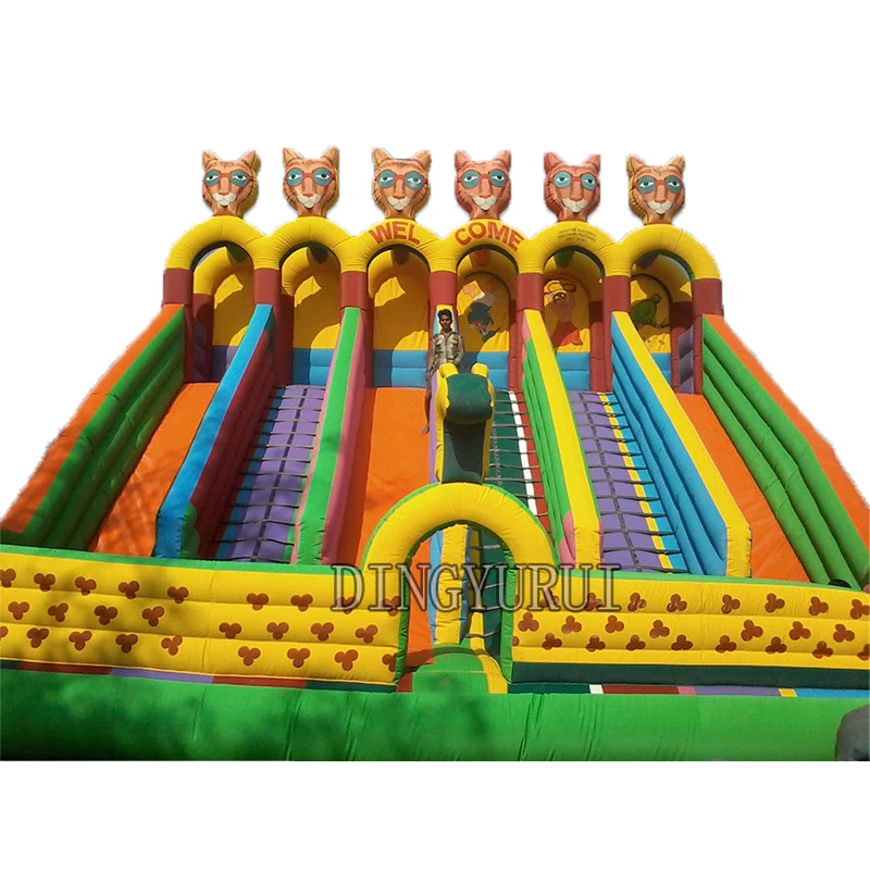 

large inflatable slide bouncer Inflatable slide 0.55mm pvc material outdoor inflatable slides for sales