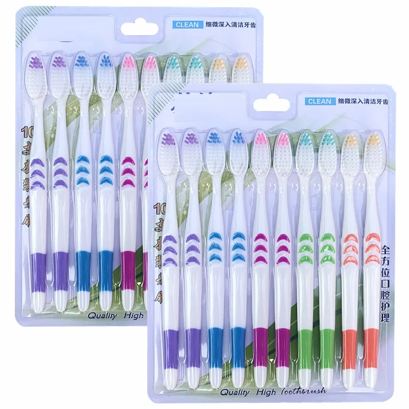 10 шт. мягкие бамбуковые зубные щётки для взрослых | Красота и здоровье