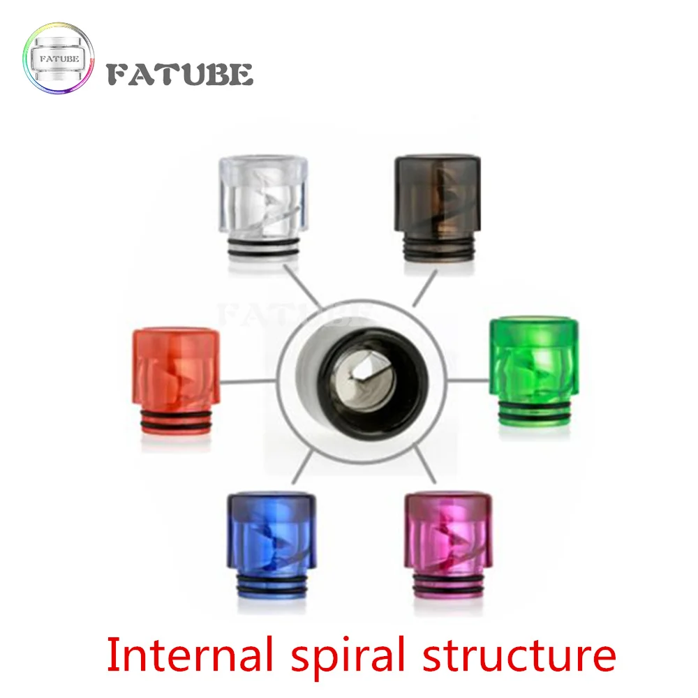 FATUBE широкая спираль 810 510 мундштук с капельным наконечником анти вертел капельный
