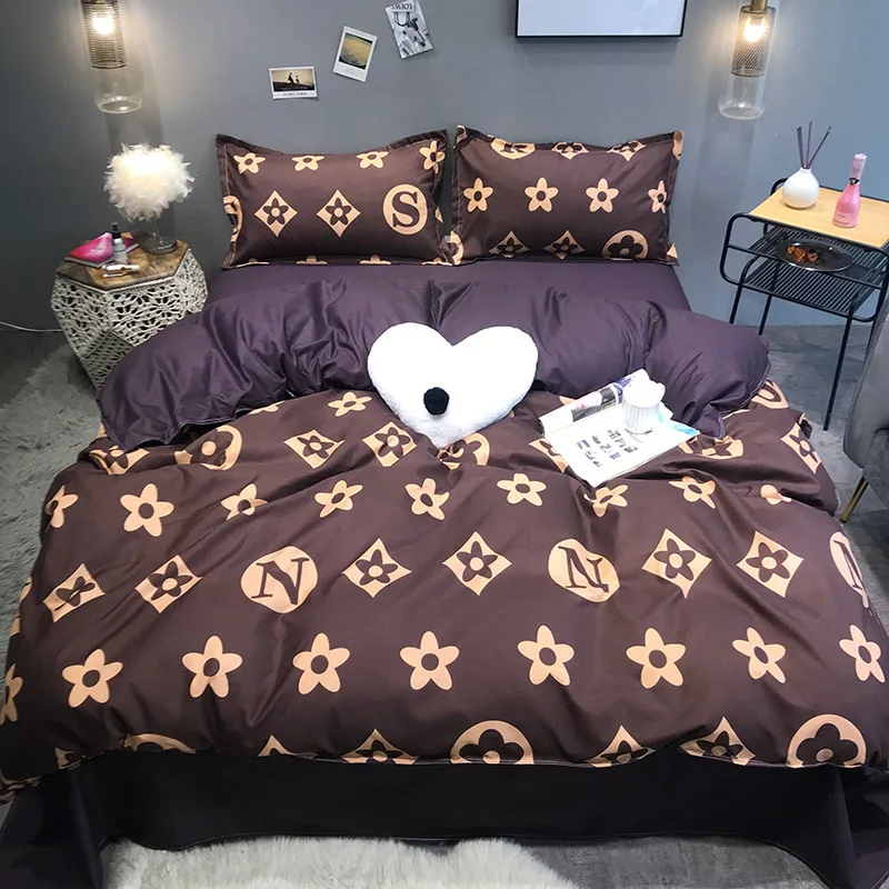 2/3 шт. роскошный брендовый комплект пододеяльников черно белые комплекты