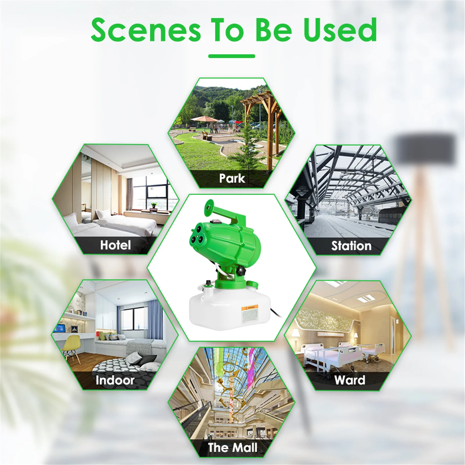 

Electric ULV Fogger Portable Ultra-Low Volume Atomizer Sprayer Fine Mist Blower Pesticide Nebulizer 5L Insecticide Nebulizer