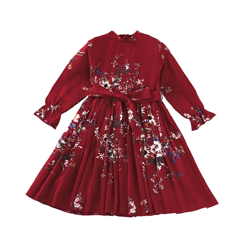 

Girls Dress 2021 Autumn and Winter New Christmas Children's Clothing Children's Longsleeved European and American Princess Dress