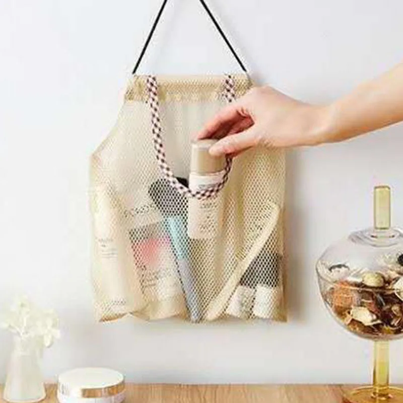

Storage Hanging Bag Fruit Vegetable Storage Bag Soap Shampoo Hanging Mesh Bag Kitchen Bathroom Organizer Tools