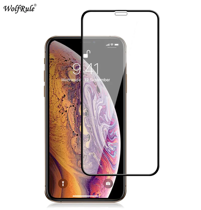 2 шт ЖК экран протектор для Iphone 11 Pro Max 6 5 &quotПолный Клей закаленное стекло полное