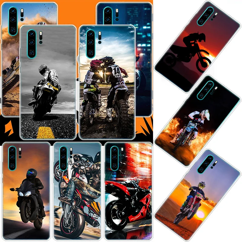 Чехол для телефона Moto Cross занятий спортом на мотоцикле Huawei Mate 40 Pro 30 20 Lite 10 P30 P50 P40 P20