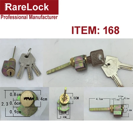 168 Rarelock дверной замок цилиндр для дома ворота спальня ванная комната отель офисная Дверь Аксессуары для замены DIY MS562 hh - Цвет: 168