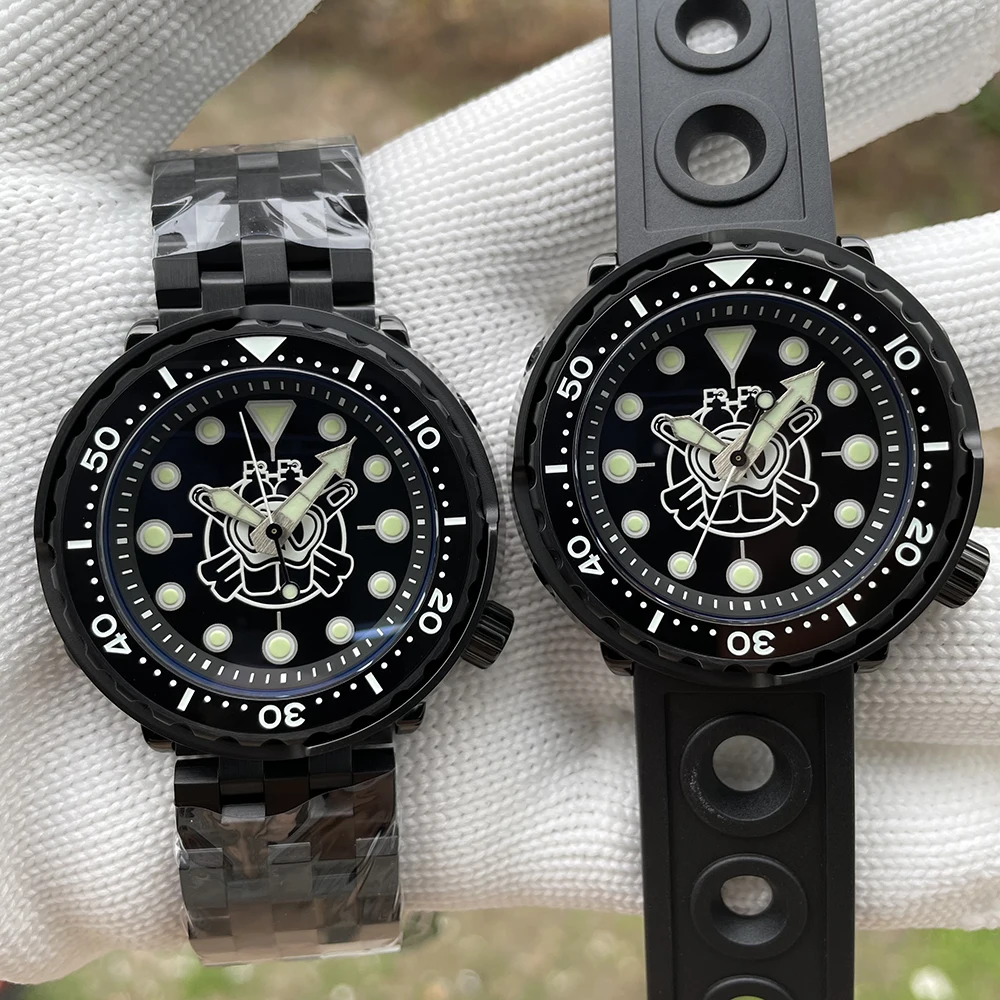 

Steeldive PVD Black Men Mechanical Wristwatches Full Luminous Stainless Steel Automatic Watch 300m Dive Watches Mens 2020 SD1975