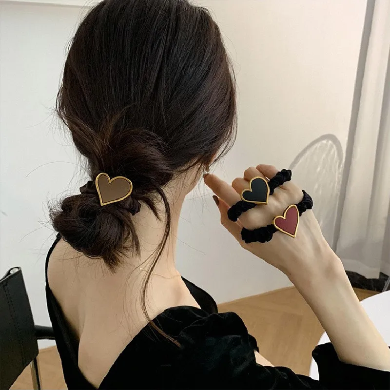 

CYGJFC Woman Solid Scrunchies Women Rubber Band Hair Accessories Elastic Hairband Hair Ring Rope Ponytail Holders Headwear