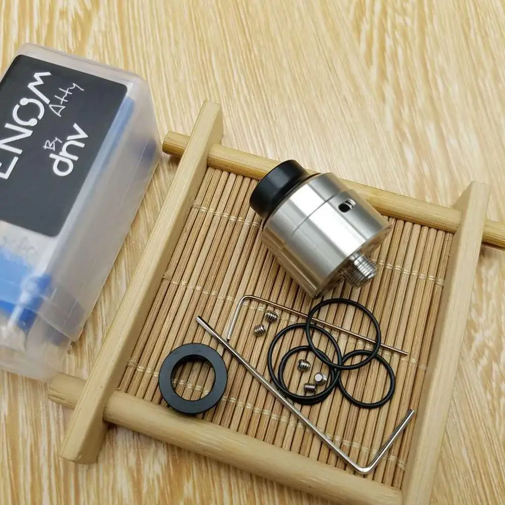 Атомайзер Venom Atty BF RDA Rebuildable Dripping Tank диаметром 22 мм для электронной сигареты 510 Vape Box