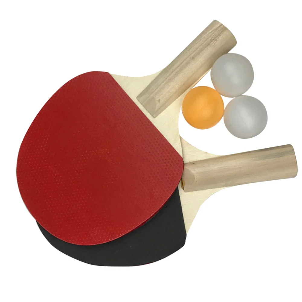 

Rubber Faced Table Tennis Racket Beginner Training Ping-pong Board Table Tennis Racket Set
