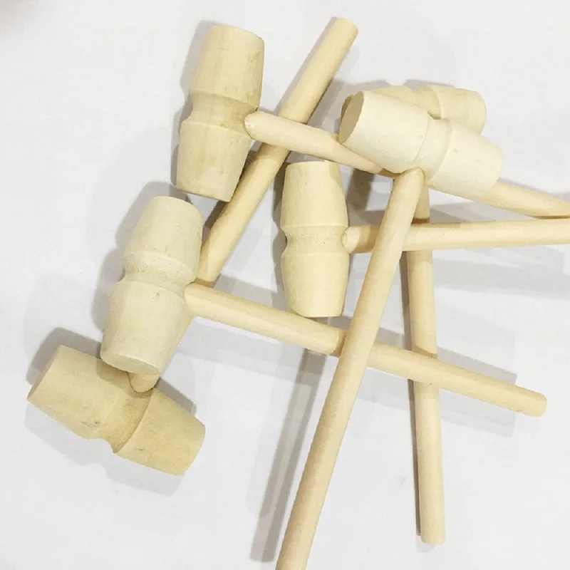 Мини-молоток деревянный для детей 5 шт. | Дом и сад