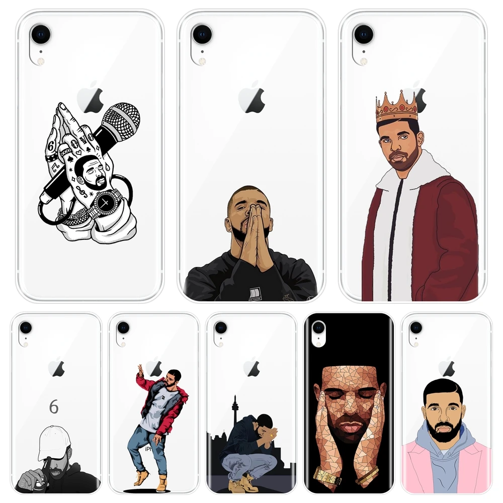 Чехол для Телефона iPhone 6 S 7 8 X XR XS Max крутая звезда Дрейка рапера силиконовая Мягкая