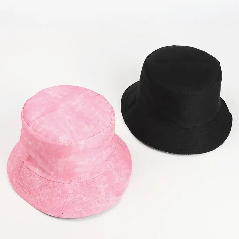

2021 new style solid color print Cotton Bucket Hat Fisherman Hat outdoor travel hat Sun Cap Hats for men and Women 258
